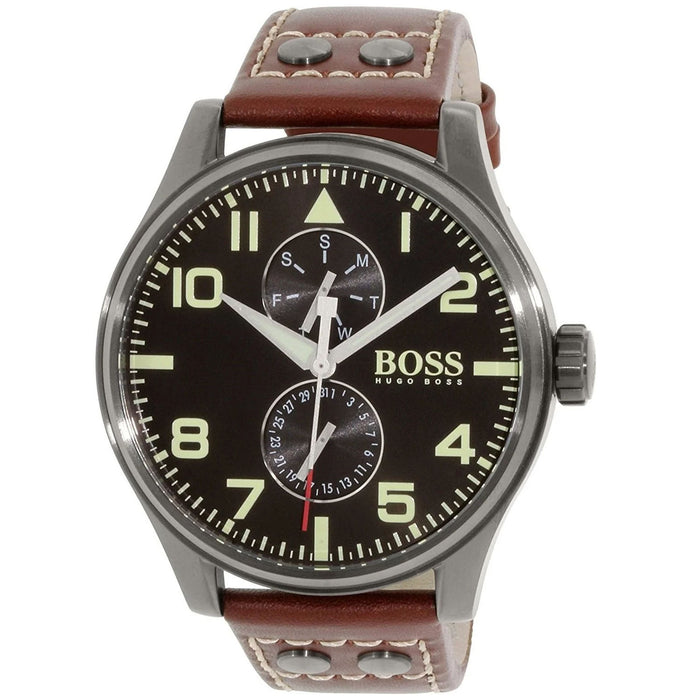 Hugo Boss Men's Aeroliner Maxx Black Dial Watch - 1513079