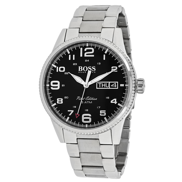 Hugo boss Men's Pilot Black Dial Watch - 1513327