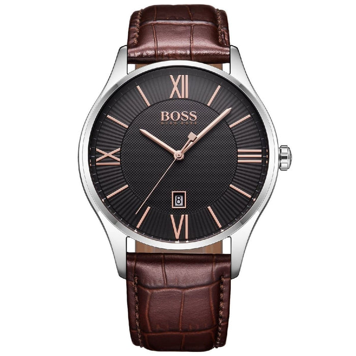 Hugo Boss Men's Governor Grey Dial Watch - 1513484