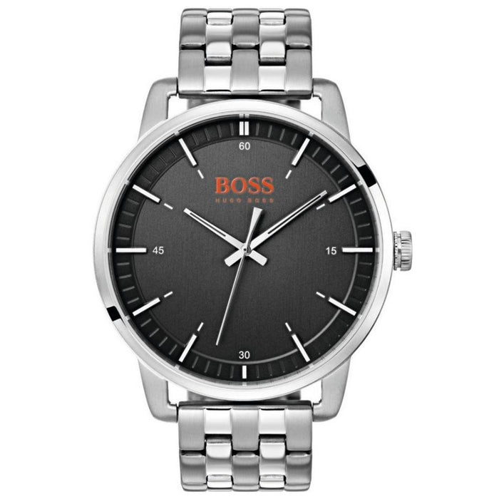 Hugo Boss Men's Stockholm Black Dial Watch - 1550075