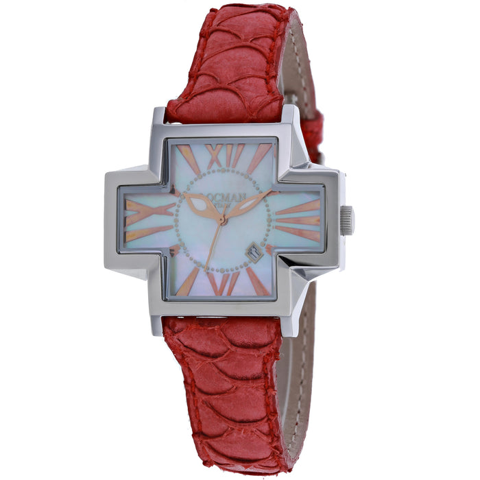 Locman Women's Italy Plus Mother of pearl Dial Watch - 181MOPWH/RD KS