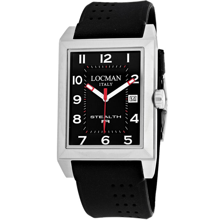 Locman Men's Stealth Black Dial Watch - 240BK2BK
