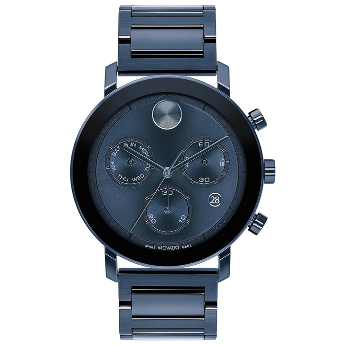 Movado Men's Bold Blue Dial Watch - 3600812