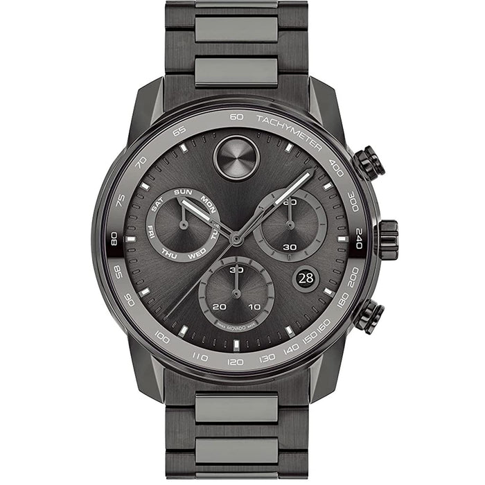 Movado Men's Bold Verso Grey Dial Watch - 3600867