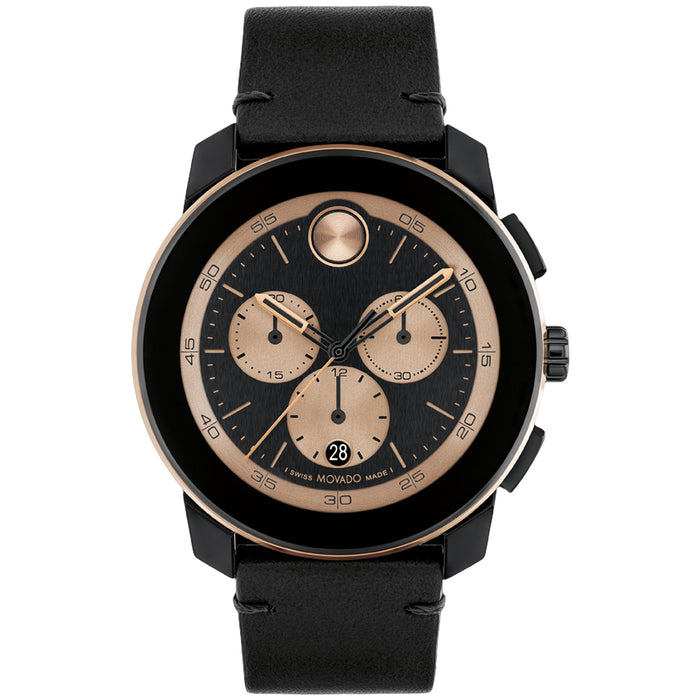 Movado Men's Bold Black Dial Watch - 3601114