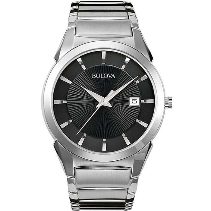 Bulova Men's Classic Black Dial Watch - 96B149