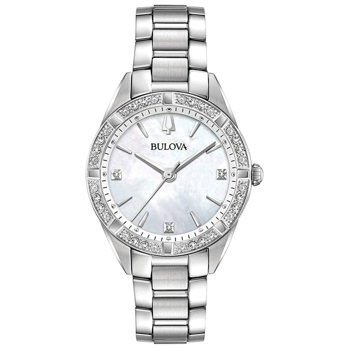 Bulova Women's Diamond Mother of pearl Dial Watch - 96R228