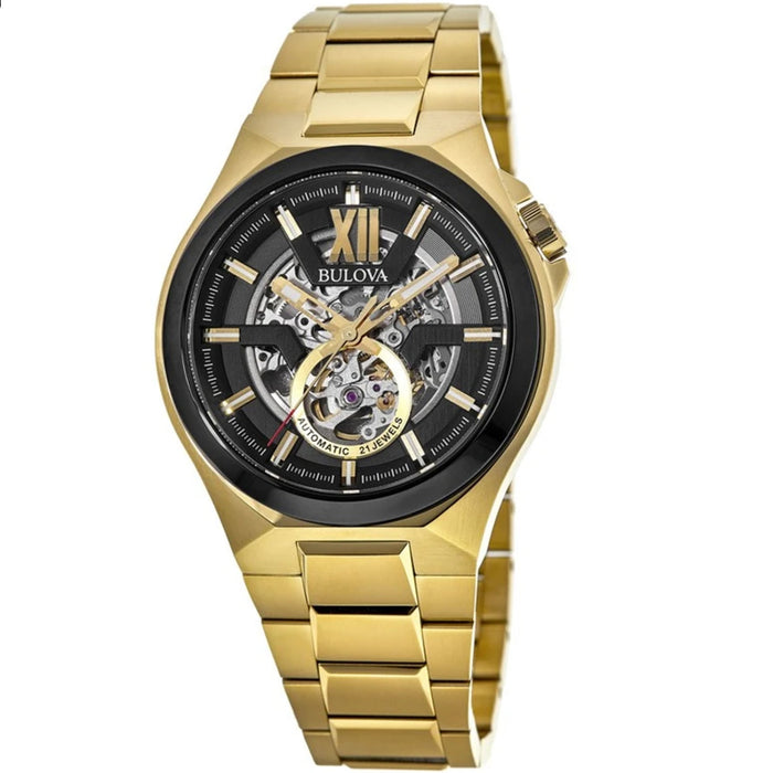 Bulova Men's Classic Black Dial Watch - 98A178