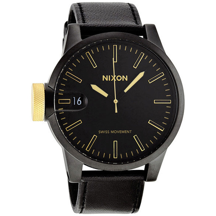 Nixon Men's Chronicle Black Dial Watch - A127-1041