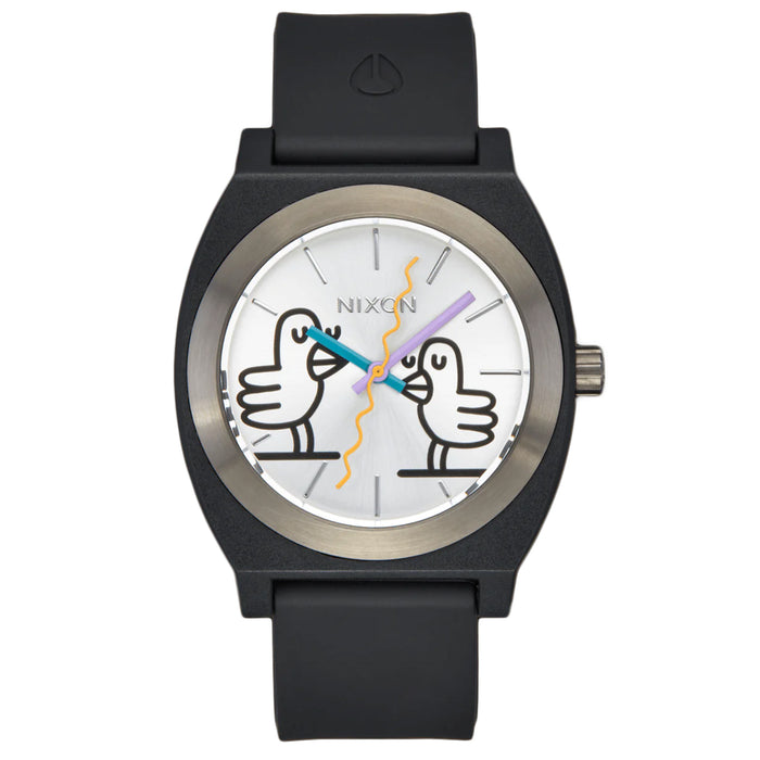 Nixon Women's Time Teller Silver Dial Watch - A136-6000