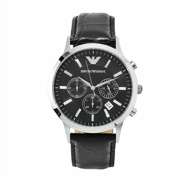 Armani Men's Classic Black Dial Watch - AR2447