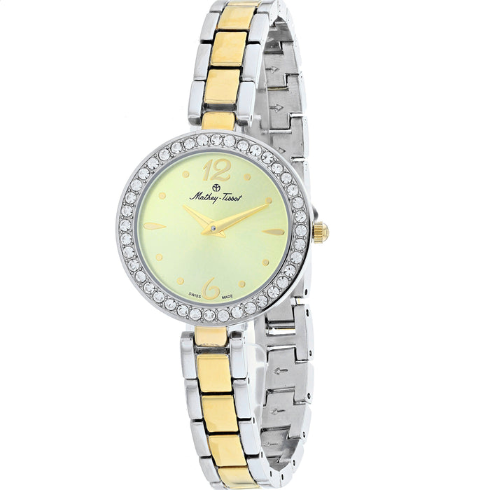 Mathey Tissot Women's FLEURY 6506 Gold Dial Watch - D6506BDI