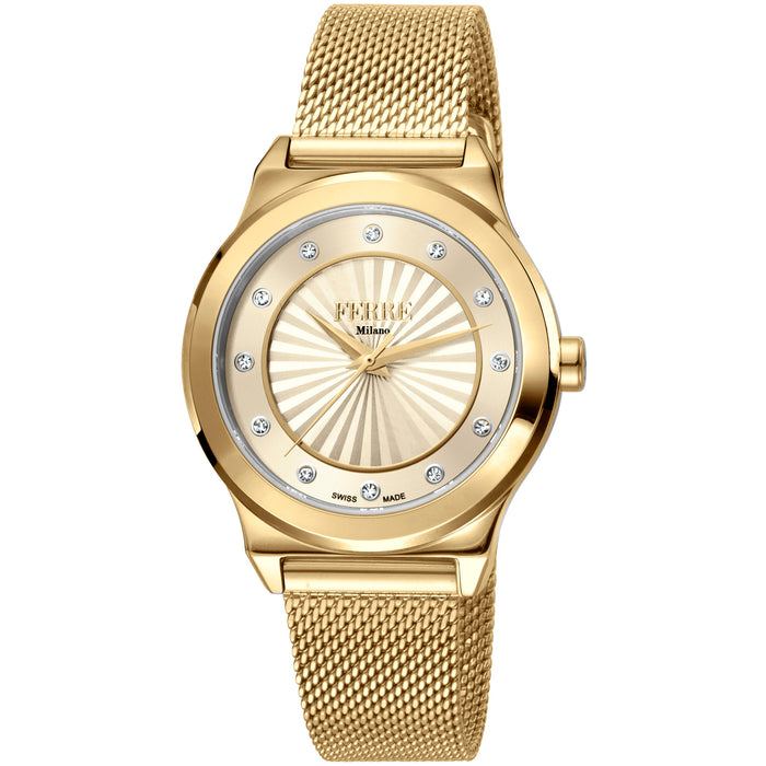 Ferre Milano Women's Classic Gold Dial Watch - FM1L125M0251