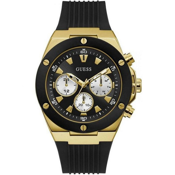 Guess Men's Classic Black Dial Watch - GW0057G1