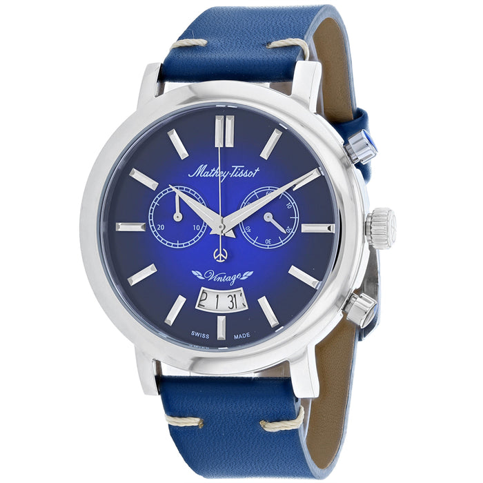 Mathey Tissot Men's Blue Dial Watch - H42CHABU