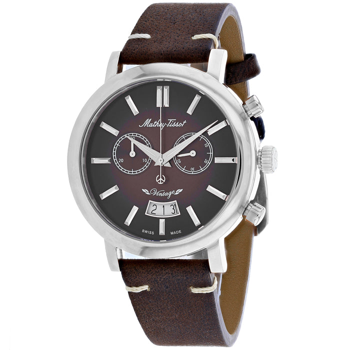 Mathey Tissot Men's Brown Dial Watch - H42CHAF