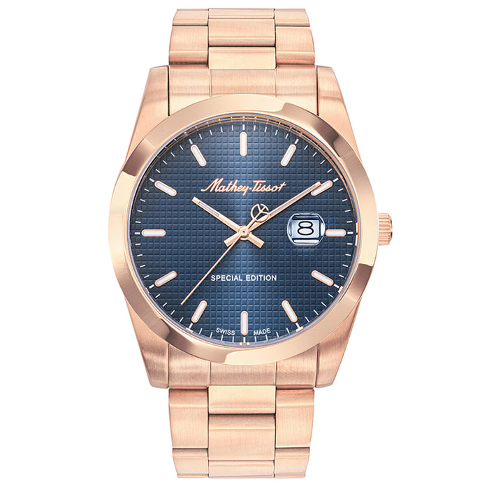 Mathey Tissot Men's Classic Blue Dial Watch - H452PRBU