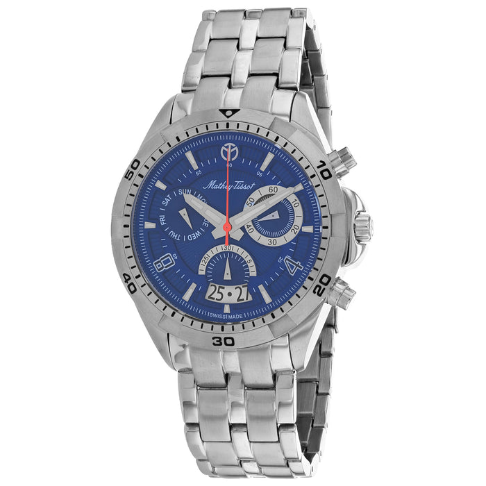 Mathey Tissot Men's Bolton Blue Dial Watch - H5002CHABU