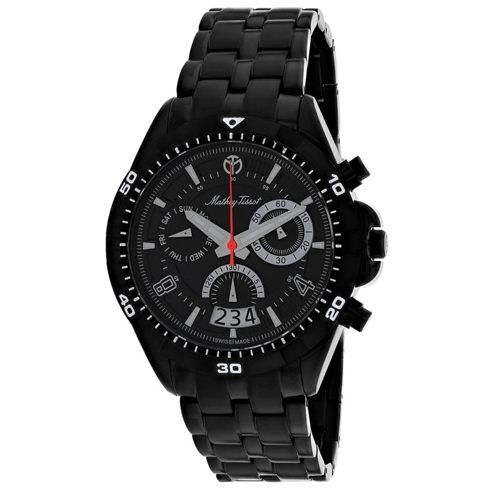 Mathey Tissot Men's Bolton Black Dial Watch - H5002CHN