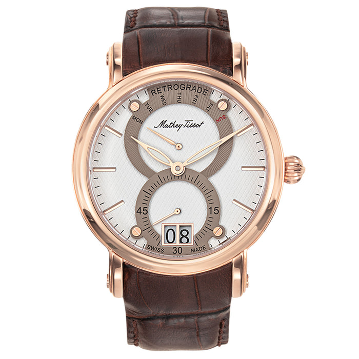 Mathey Tissot Men's Retrograde 1886 White Dial Watch - H7022PI