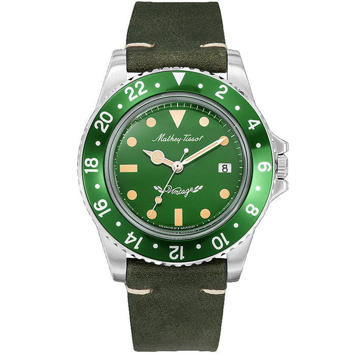Mathey Tissot Men's Vintage Green Dial Watch - H900ALV