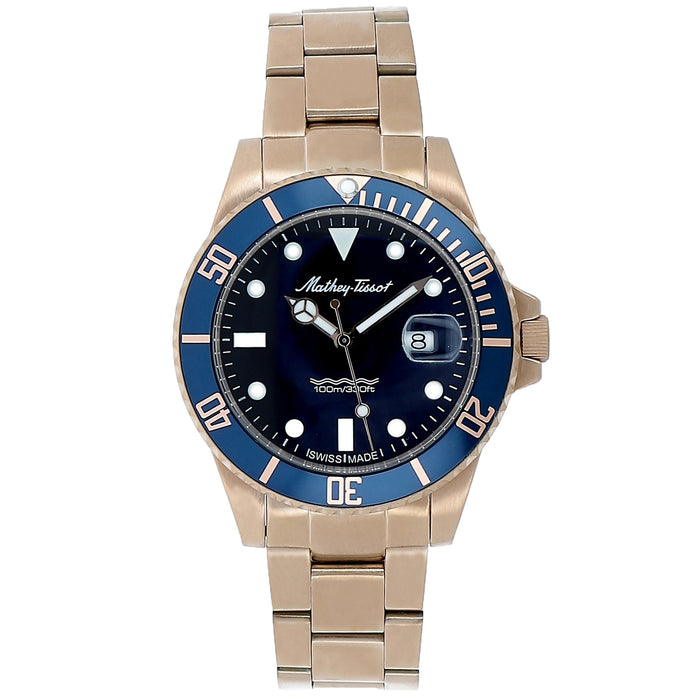 Mathey Tissot Men's Classic Blue Dial Watch - H908APRBU