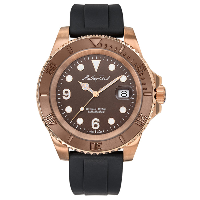 Mathey Tissot Men's Classic Brown Dial Watch - H909PM