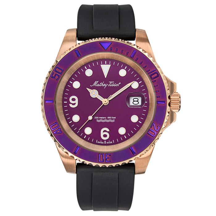 Mathey Tissot Men's Classic Purple Dial Watch - H909PVI