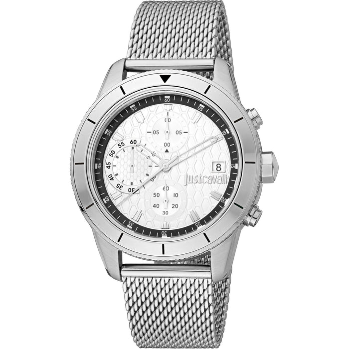 Just Cavalli Men's Maglia Silver Dial Watch - JC1G215M0045