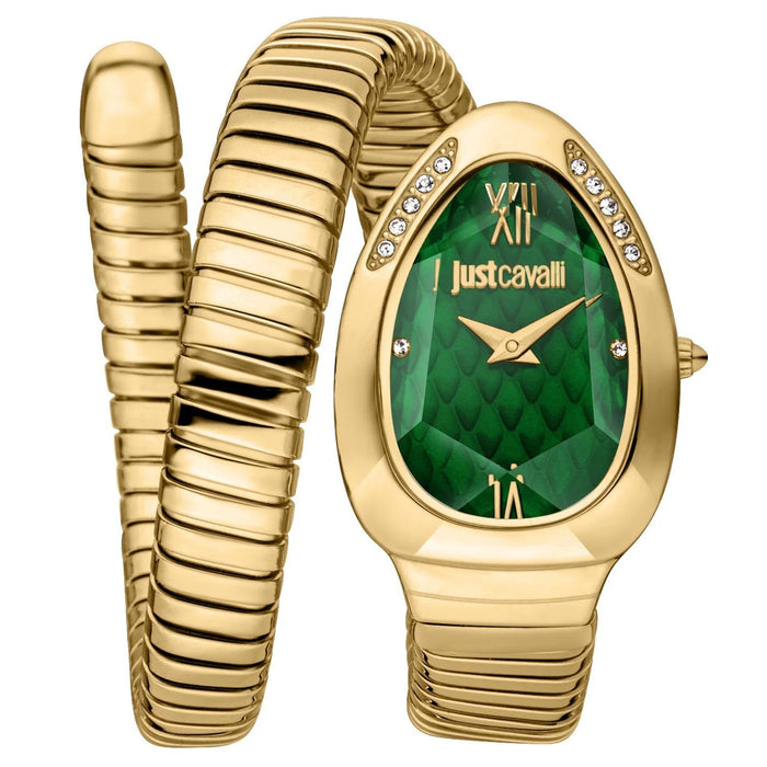 Just Cavalli Women's Taglio Solo Green Dial Watch - JC1L223M0035