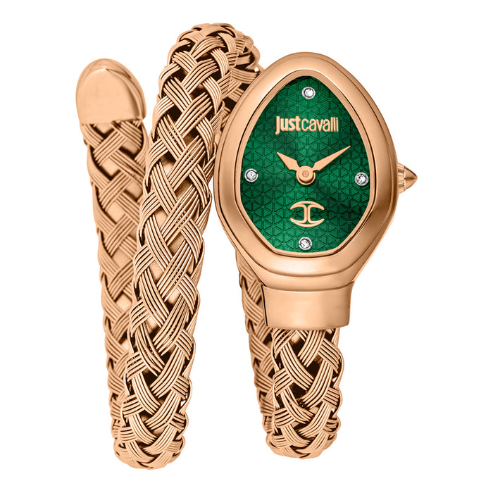 Just Cavalli Women's Novara Green Dial Watch - JC1L264M0045