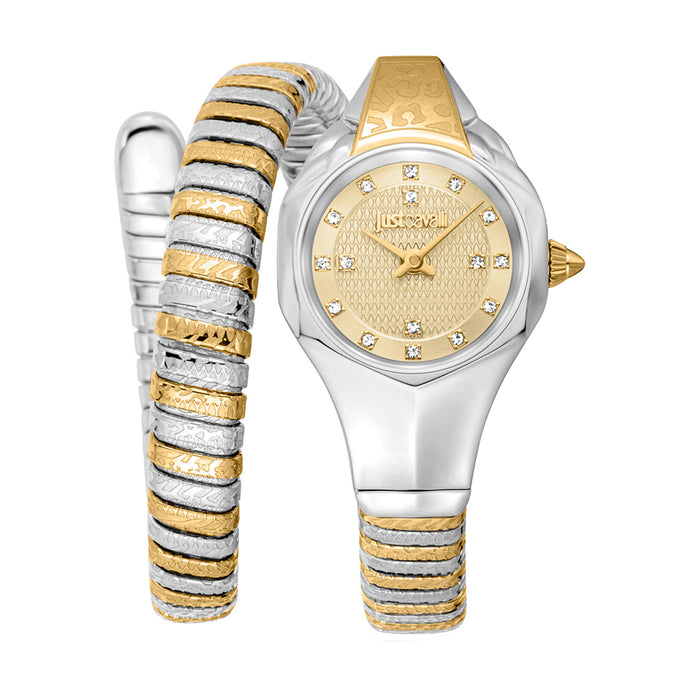 Just Cavalli Women's Amalfi Gold Dial Watch - JC1L270M0055