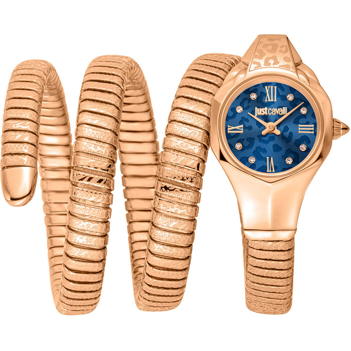 Just Cavalli Women's Ravenna Blue Dial Watch - JC1L271M0045