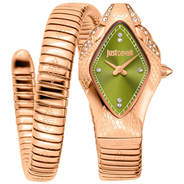 Just Cavalli Women's Ferocious Green Dial Watch - JC1L306M0055