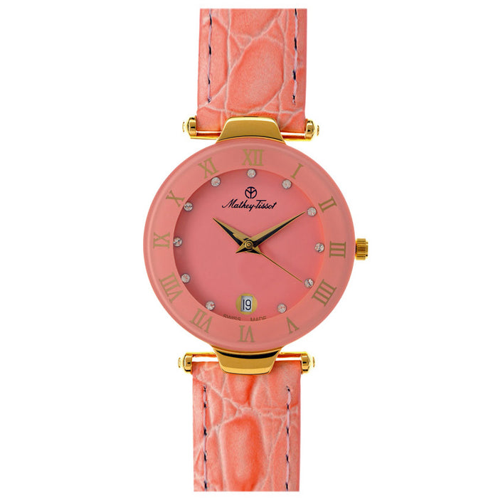 Mathey Tissot Women's Classic Pink Dial Watch - K228F