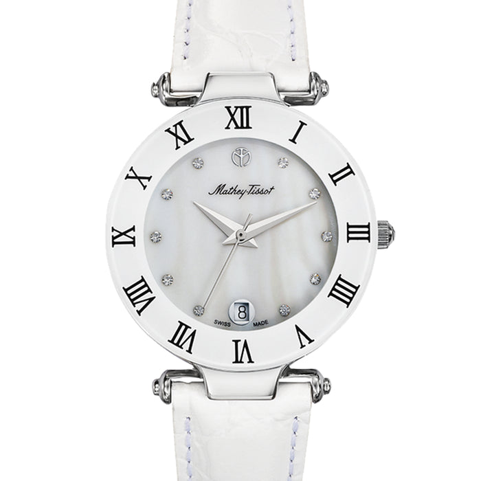 Mathey Tissot Women's Classic White Dial Watch - KB234MA