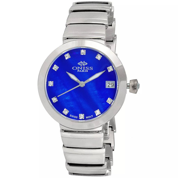 Oniss Women's Prima  Blue Dial Watch - ON5559-40_IPBU