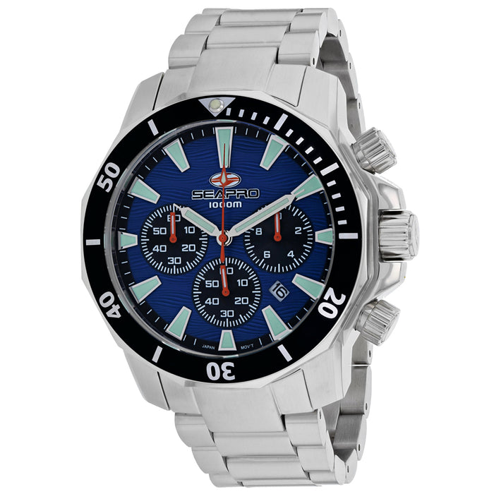 Seapro Men's Diver Limited Edition 1000 Meters Blue Dial Watch - SP8344