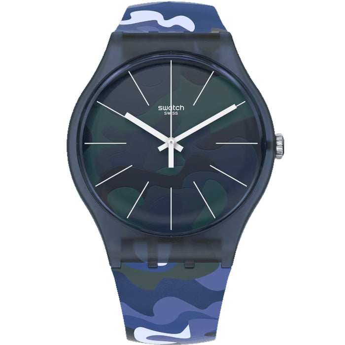Swatch Men's Camouclouds Multicolor Dial Watch - SUON140