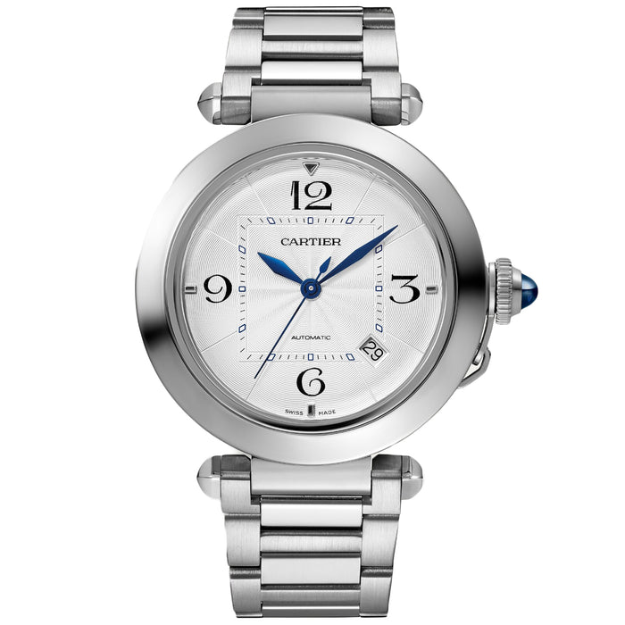 Cartier Men's Pasha Silver Dial Watch - WSPA0009