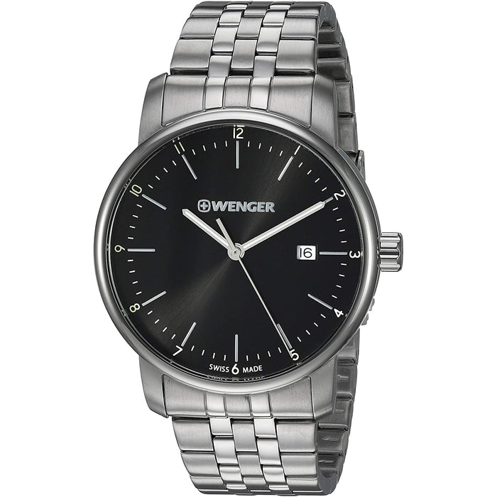 Wenger Men's Urban Classic Black Dial Watch - 01.1741.122