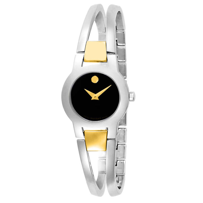 Movado Women's Amorosa Black Dial Watch - 604760