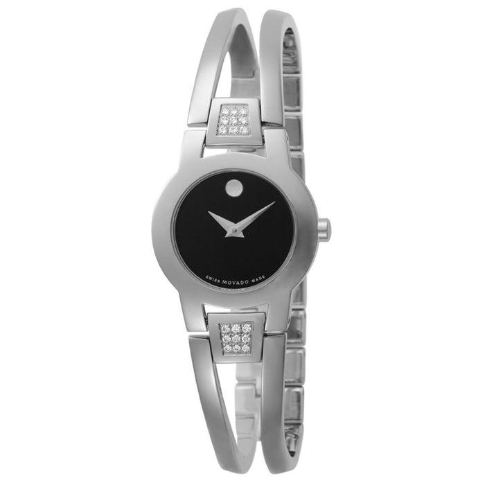 Movado Women's Amorosa Black Dial Watch - 604982