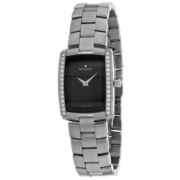 Movado Women's Eliro Black Dial Watch - 605470