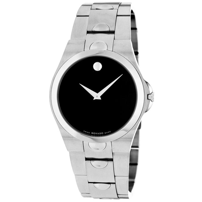 Movado Men's Luno Black Dial Watch - 605556