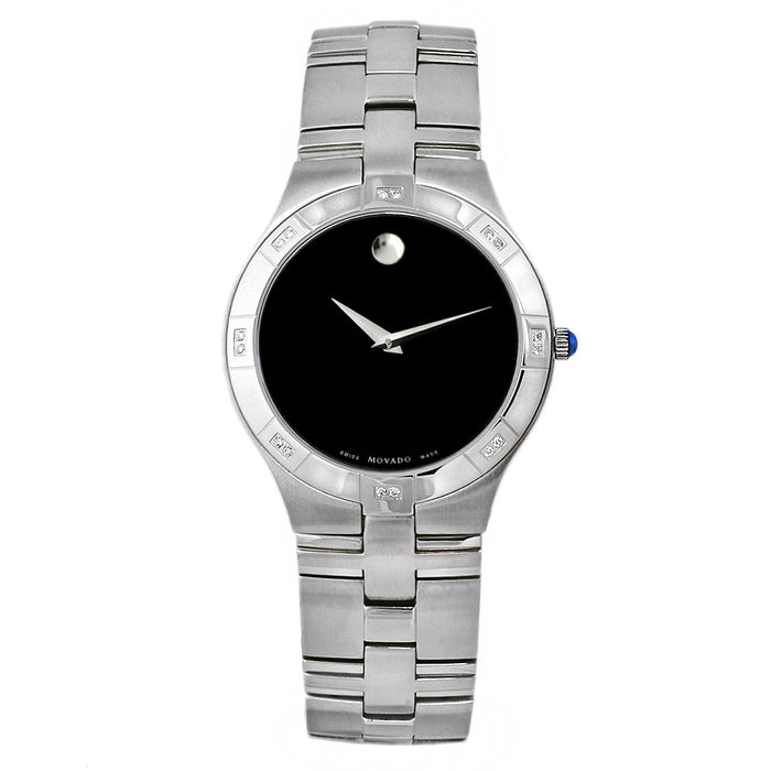Movado Men's Juro Black Dial Watch - 605721