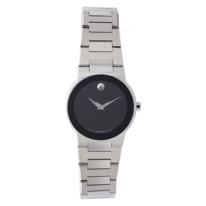 Movado Women's Safiro Black Dial Watch - 605806