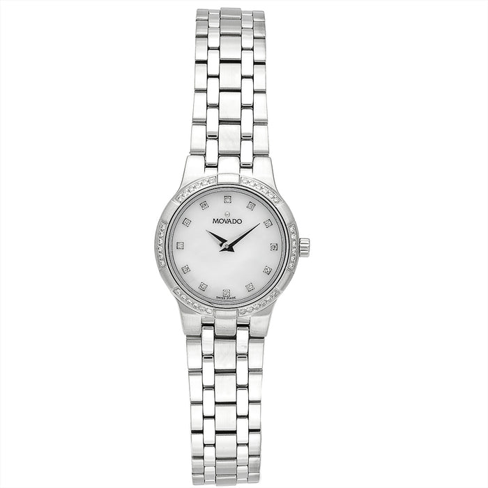 Movado Women's Metio White Dial Watch - 606073