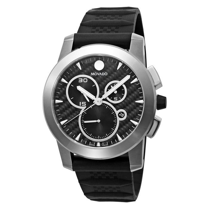 Movado Men's Vizio Black Dial Watch - 606082