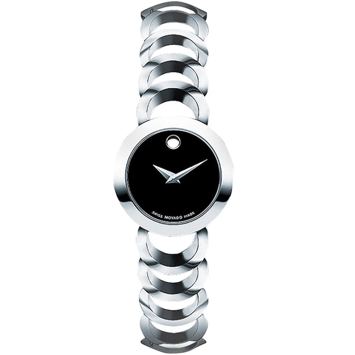 Movado Women's Bear Rondiro Black Dial Watch - 606248